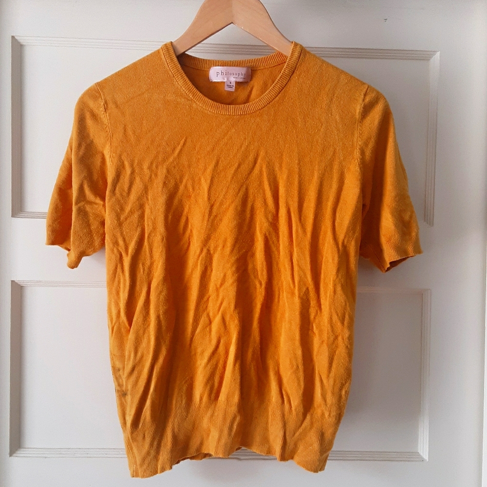 Philosophy mustard yellow sweater